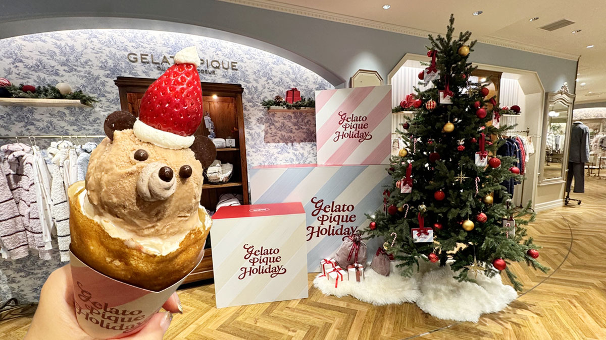 ジェラピケ カフェ期間限定“くまサンタクレープ”が可愛すぎる「Merry Bear HOLIDAY」【表参道ヒルズ】待ち時間・メニュー・店内の雰囲気をレポ