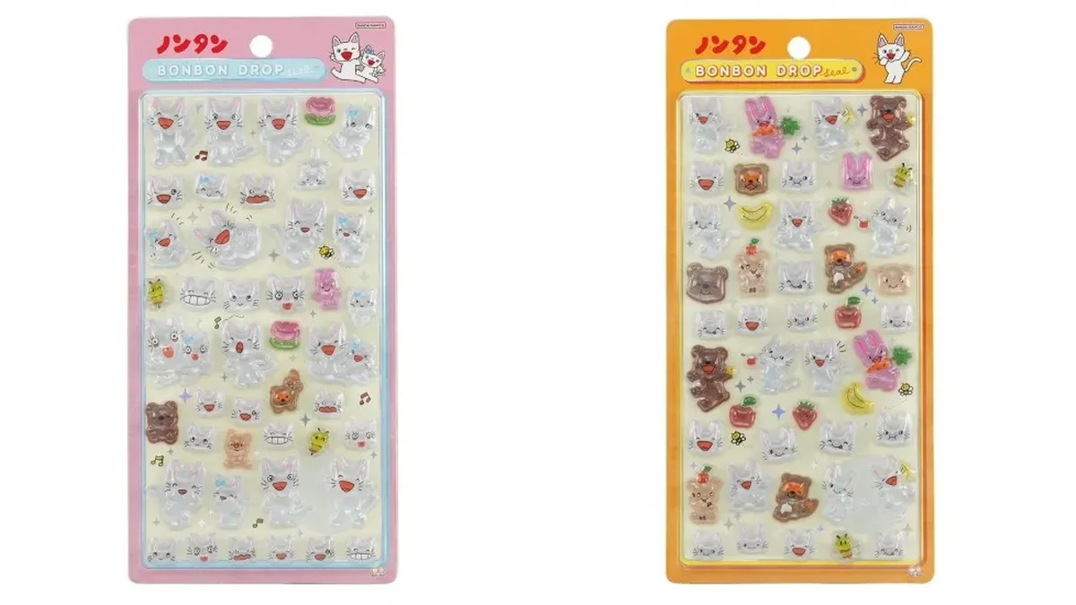 ボンボンドロップシール ノンタン 全2種類