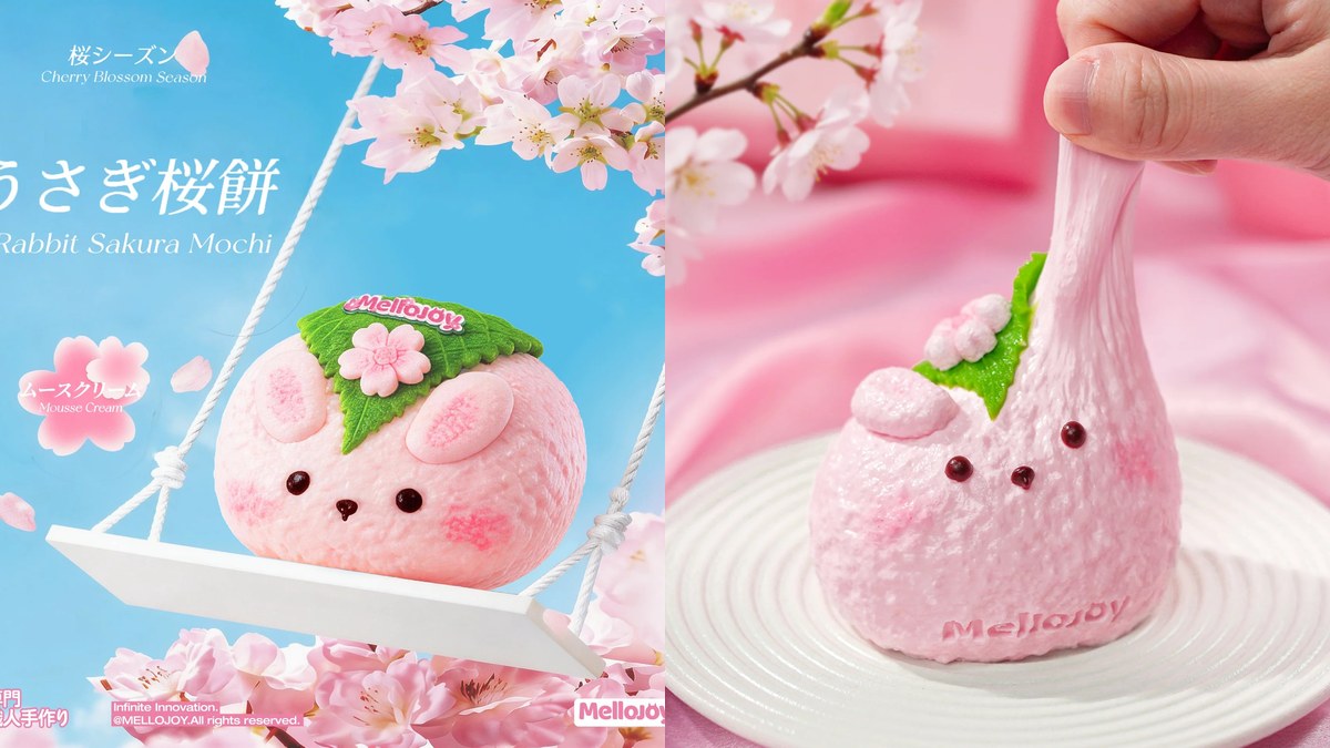 Mellojoy Rabbit Sakura Mochi Squishy【Z071-9】Review — Spring's Cutest Stress Toy