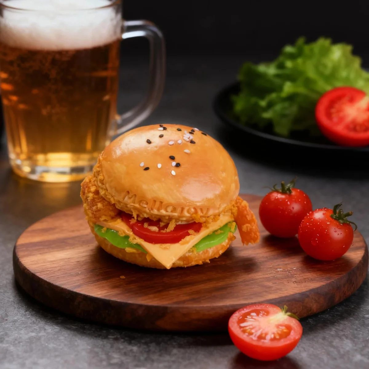 Mellojoy フライドチキンバーガースクイーズ