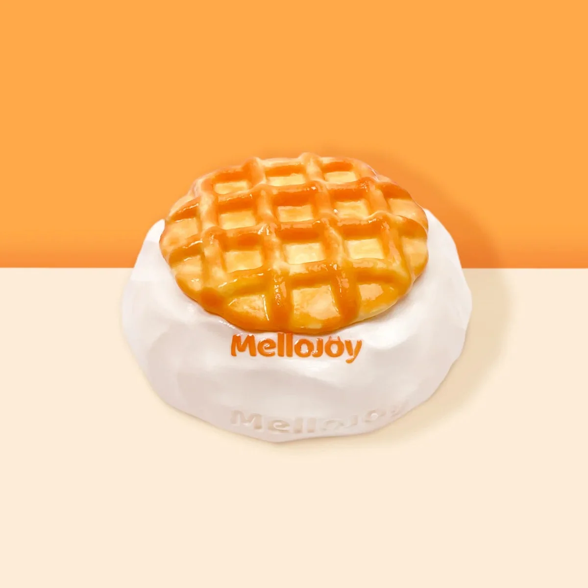 Mellojoy クリームワッフル 丸背景