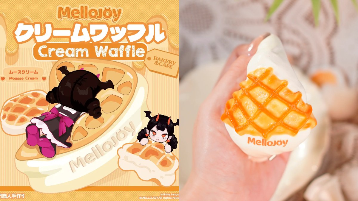 Café-style sweets turned into a squeeze toy! Mellojoy Cream Waffle [Z024]—A Review of the Mousse Cream Texture