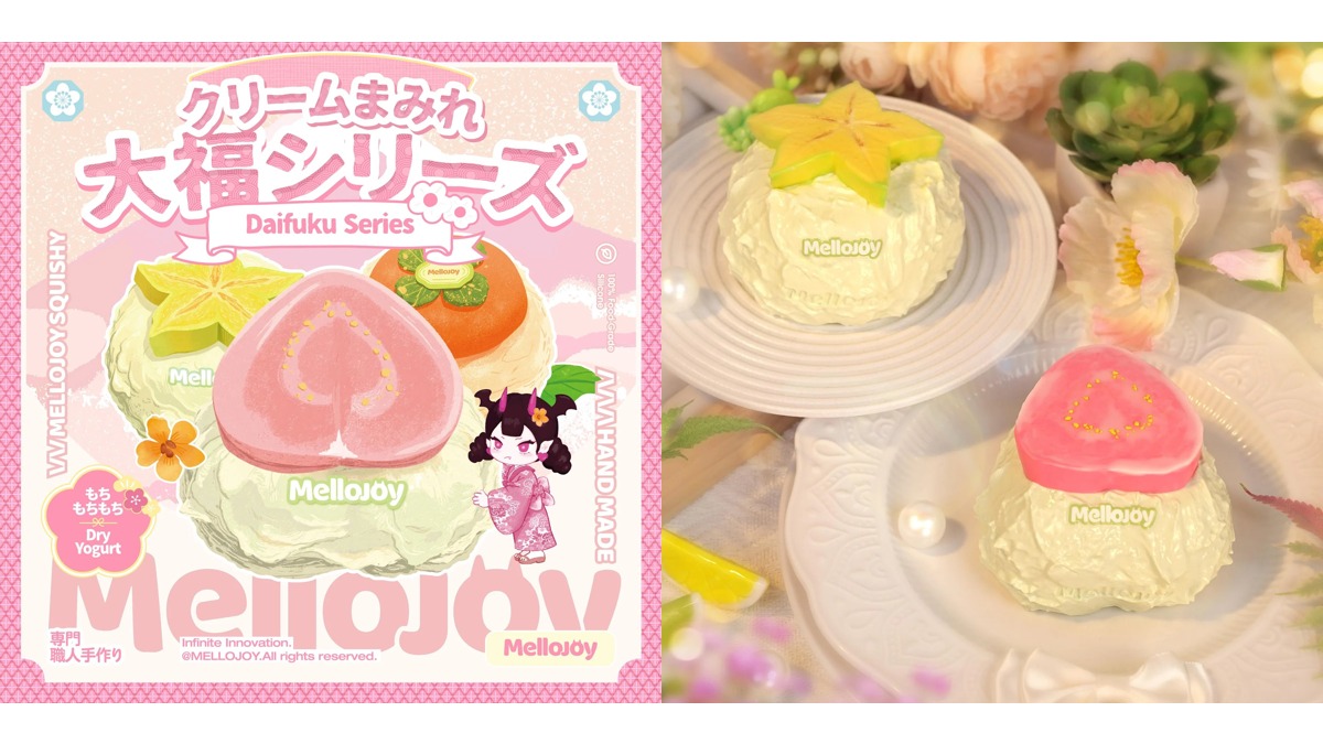 [Mellojoy Cream-Filled Daifuku Series A026] From Starfruit to Peaches to Cucumbers! A Review of the Fruit Cross-Section Squeeze Toys